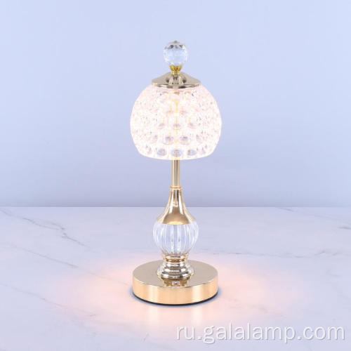 Романтическая хрустальная настольная лампа USB для уютной атмосферы